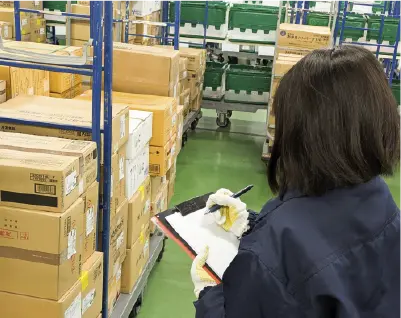 保管・在庫管理の様子