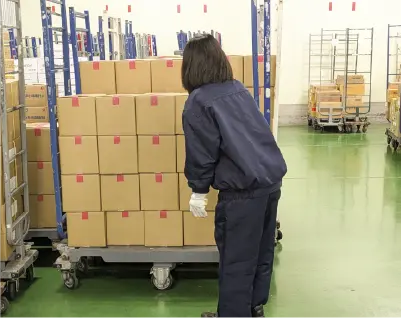 仕分けの様子