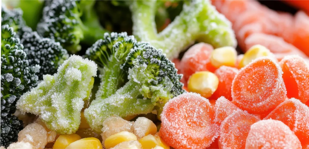 人参やブロッコリーなどの冷凍野菜